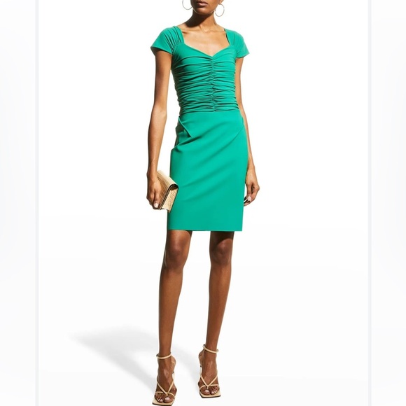 Chiara Boni La Petite Robe Cristal Ruched Sweetheart Mini Dress EU 38 size 2 - Picture 2 of 16